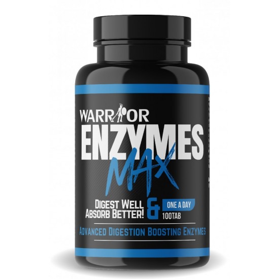 Enzymes Max - tráviace enzýmy 100 tab - WARRIOR