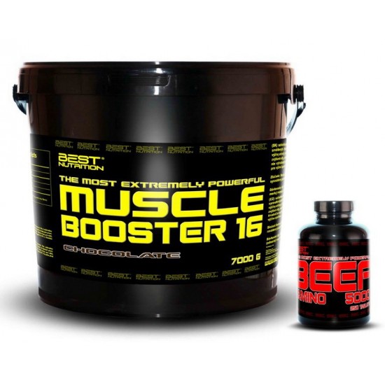 Muscle Booster + BEEF Amino Zadarmo - Best Nutrition 7kg + 250tbl.