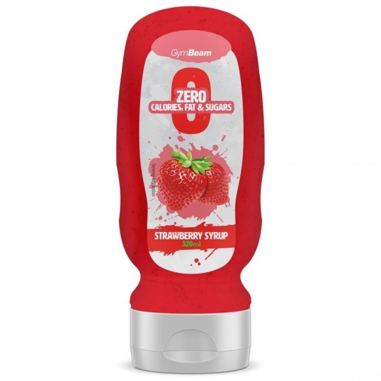 Bezkalorický sirup Strawberry 320 ml - GymBeam