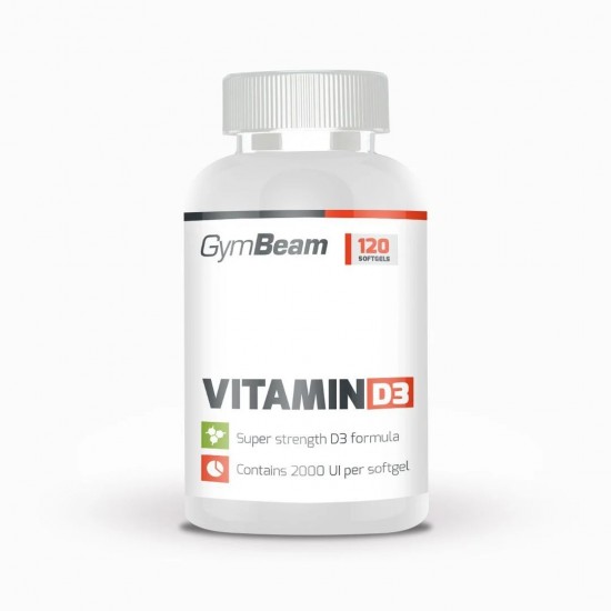 Vitamín D3 2000 IU 120 kaps - GYMBEAM